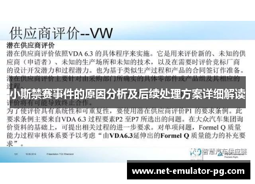 小斯禁赛事件的原因分析及后续处理方案详细解读 小斯禁赛事件的原因分析及后续处理方案详细解读